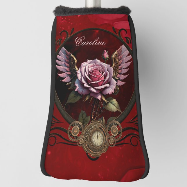 Steampunk rose golf head cover (Rotate 90)