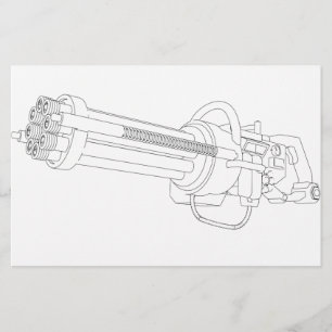 Steampunk Rotation Gun Stationery