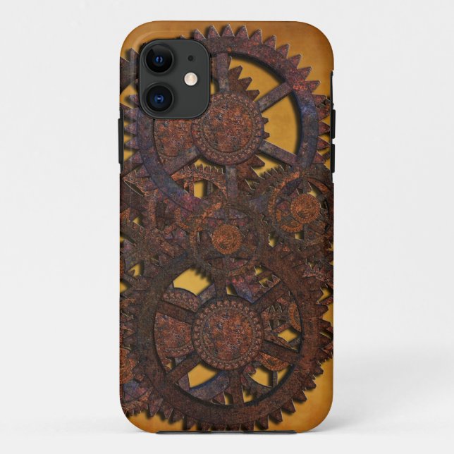 Steampunk Rusty Gears Case-Mate iPhone Case (Back)