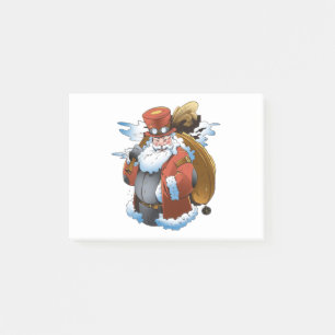 Steampunk Santa Christmas Vintage Style Post-it Notes