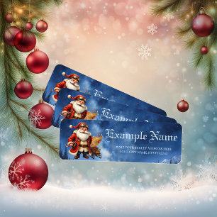 Steampunk Santa Claus – Vintage Christmas Adventur Return Address Label