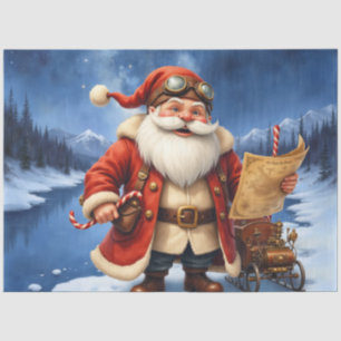 Steampunk Santa Claus – Vintage Christmas Adventur Tissue Paper