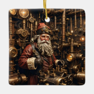 Steampunk Santa Ornament
