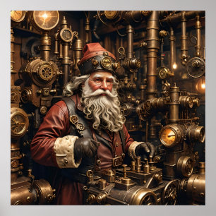 Steampunk Santa Poster