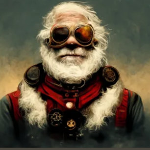 Steampunk Santa Tissue Paper