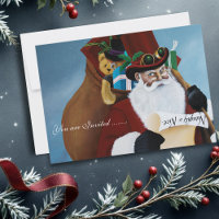 Steampunk Santa Victorian Christmas Fantasy Art