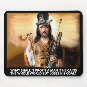 Steampunk Saviour Mouse Pad