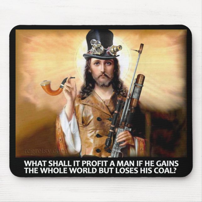 Steampunk Saviour Mouse Pad (Front)