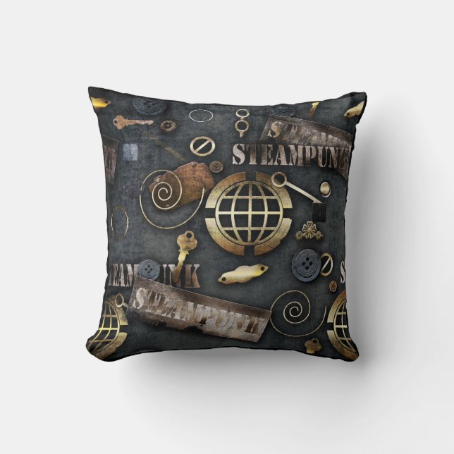 Steampunk, scrapbooking cushion (Front)