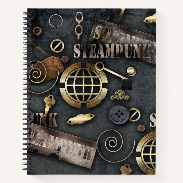 Steampunk, scrapbooking notebook (Front)