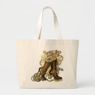 Steampunk Sculptures Bridesmaids Large Tote Bag