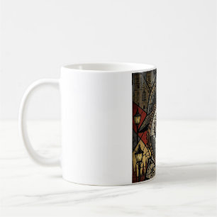 Steampunk Sherlock Holmes Stained Glass Art Coffee Mug