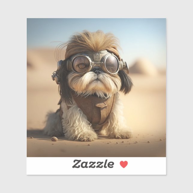 Steampunk Shih Tzu With Goggles (Sheet)