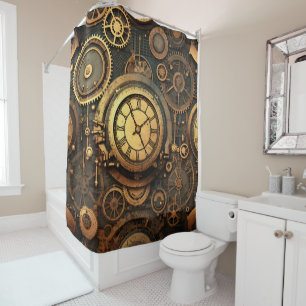 Steampunk Shower Curtain
