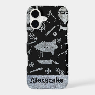 Steampunk Silver Zinc Airships Theme Custom Name