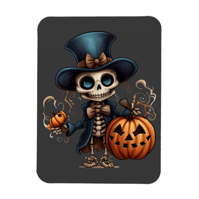 Steampunk Skeleton Magnet (Vertical)