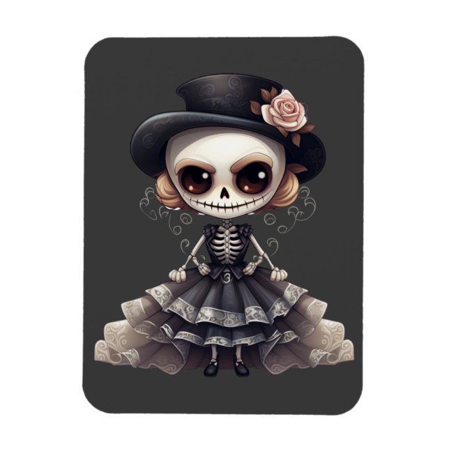 Steampunk Skeleton Magnet (Vertical)