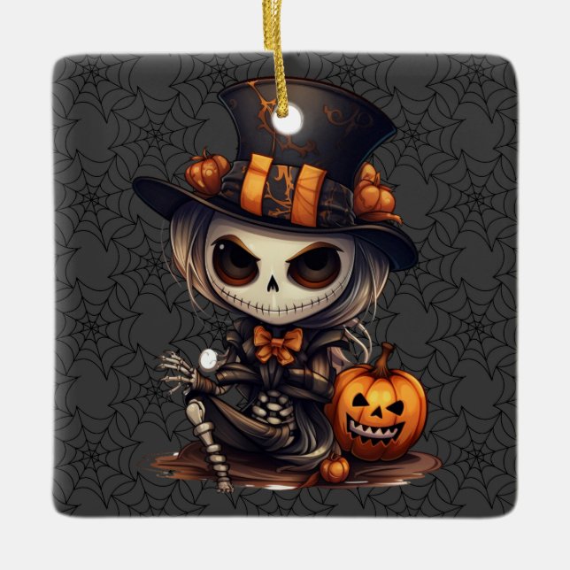 Steampunk Skeleton Ornament (Front)