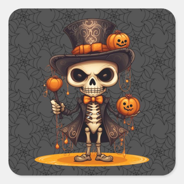 Steampunk Skeleton Stickers (Front)