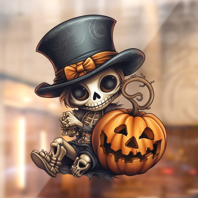 Steampunk Skeleton Window Cling (Sheet 2)