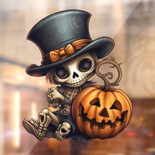 Steampunk Skeleton Window Cling (Sheet 2)