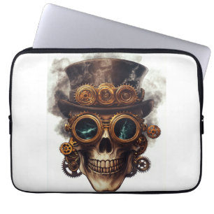 Steampunk Skull Engine Laptop Sleeve