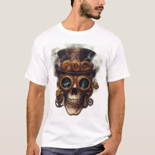 Steampunk Skull Engine T-Shirt