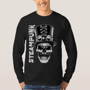 Steampunk Skull Gentleman Retro Vintage Cyber Punk T-Shirt