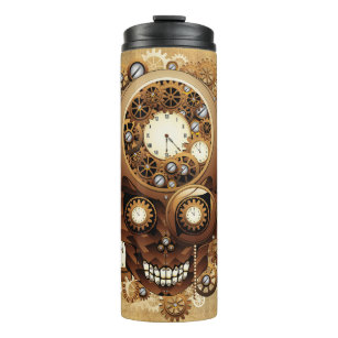 Steampunk Skull Gothic Style Thermal Tumbler