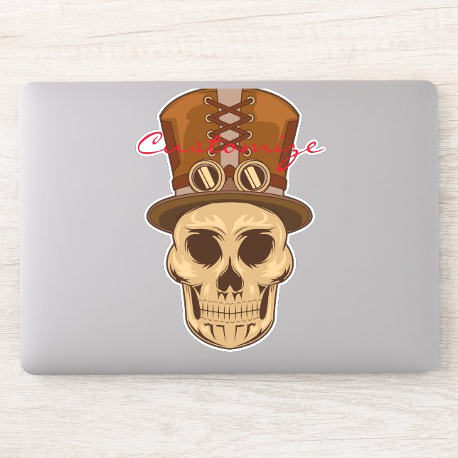 Steampunk Skull in Top Hat Thunder_Cove (Computer)