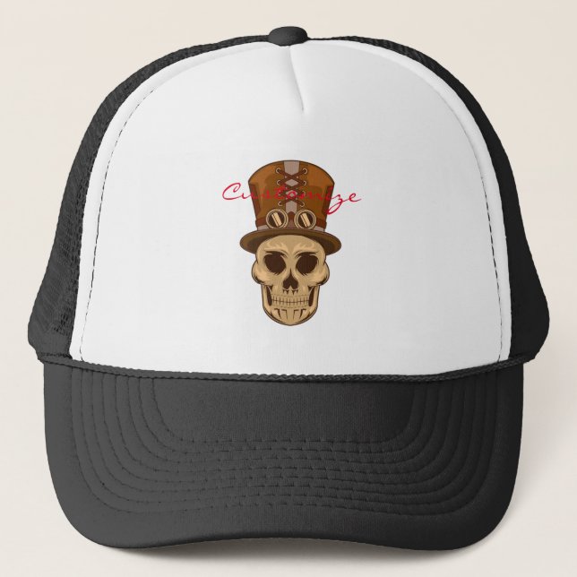 Steampunk Skull in Top Hat Thunder_Cove (Front)