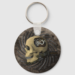 Steampunk Skull Key Ring