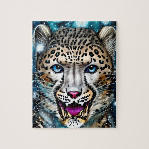 Steampunk Snow Leopard  Jigsaw Puzzle