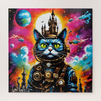 Steampunk Space Cat II Jigsaw Puzzle