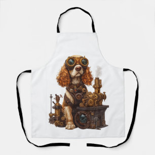 Steampunk Spaniel � Victorian Dog Inventor Apron