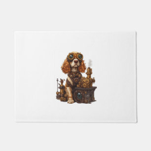 Steampunk Spaniel � Victorian Dog Inventor Doormat