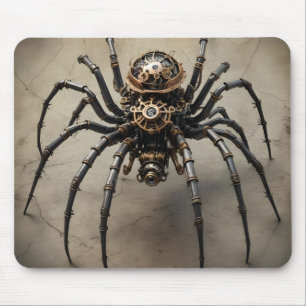 Steampunk Spider Mouse Pad