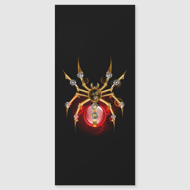 Steampunk spider on black (Front)