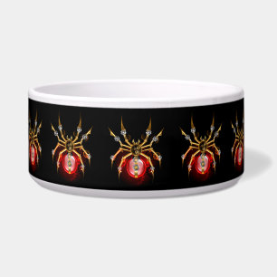 Steampunk spider on black