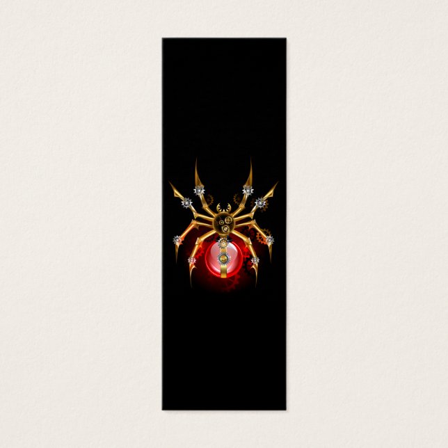 Steampunk spider on black (Front)