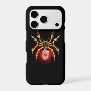 Steampunk spider on black