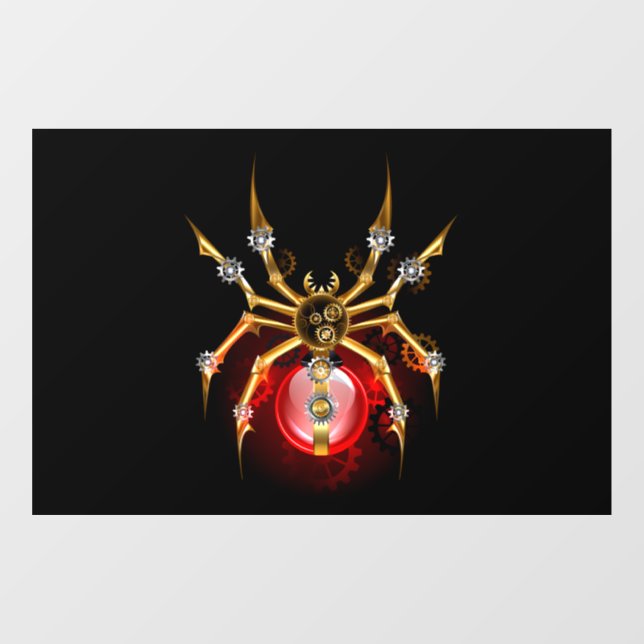 Steampunk spider on black (Sheet)
