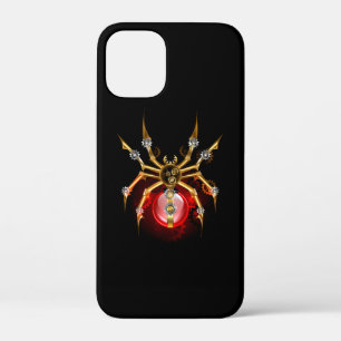 Steampunk spider on black iPhone 12 mini case