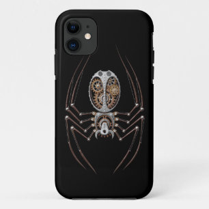 Steampunk Spider on Black iPhone 11 Case