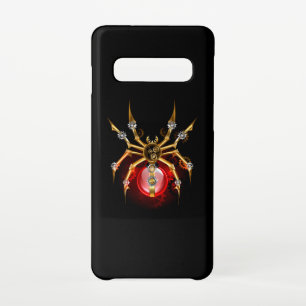 Steampunk spider on black samsung galaxy case