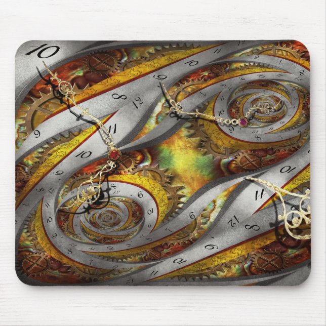 Steampunk - Spiral - Space time continuum Mouse Pad (Front)