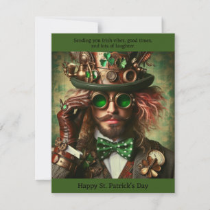Steampunk St. Patrick's Day Card