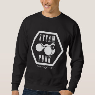 Steampunk Stamp white Sweatshirt