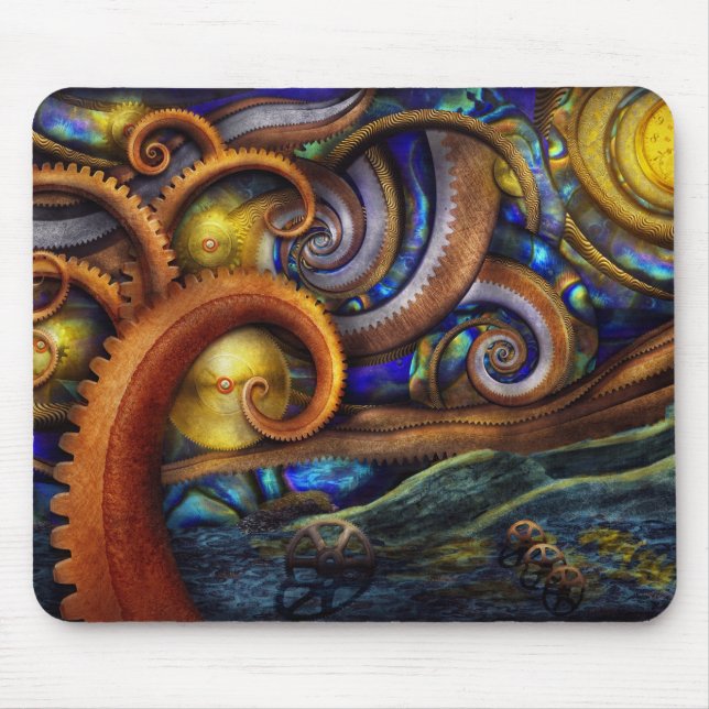 Steampunk - Starry night Mouse Pad (Front)