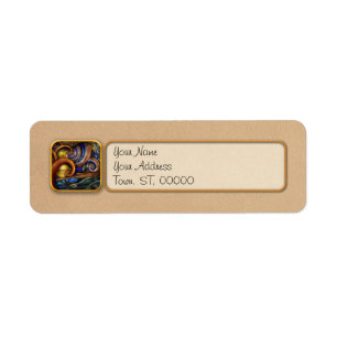 Steampunk - Starry night Return Address Label